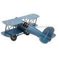 thumbnail image 4 of Wrought Iron Plane, Metal Airplane Model Stable Structure  For Aircraft Enthusiasts For Home Decoration For Cafe Ornament Yellow,Red,Blue, 4 of 8