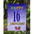 thumbnail image 3 of Carolines Treasures CJ1107GF Happy 16Th Birthday Flag Garden Size, 3 of 3