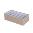 thumbnail image 1 of EGNMCR Closet Organizers and Storage, Storage Trunks & Bag Drawer Underwear Storage Box Dormitory Folding Underwear Sorting Box Wardrobe Storage Cloth Art Sub-packing Box Storage compartment, 1 of 1