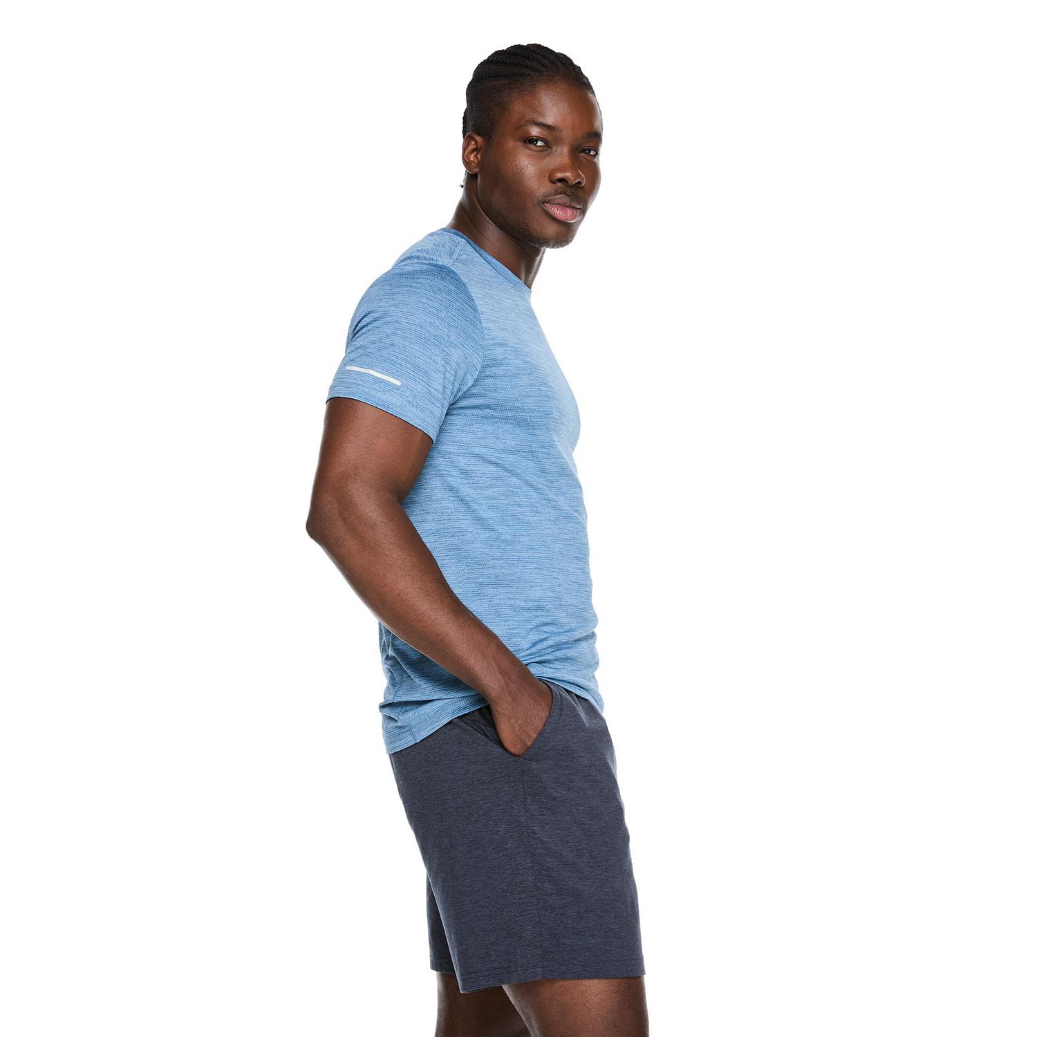 T-shirt à manches courtes et coupe étroite Athletic Works pour hommes