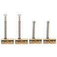 thumbnail image 2 of Demonsen Selle de Corde de Chevalet Bass Ensemble de Selle de Basse, 4pcs Basse Chaîne Selle 4 String Laiton Pont Ensemble Kit Accessoire de Remplacement pour Électrique, 2 of 8
