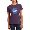 thumbnail image 1 of NASA Distressed Logo Womens Soft Heather T Shirt, 1 of 1