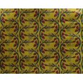 thumbnail image 4 of oneOone Georgette Viscose Fabric Leaves & Floral Block Printed Fabric 1 Yard 42 Inch Wide, 4 of 4