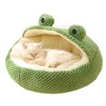 thumbnail image 4 of Soft Plush Pet Cave Bed, Cute Cartoon Design, Keep Warm, Breathable, Lightweight for Cats Dogs, 4 of 7