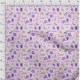 thumbnail image 4 of oneOone Viscose Jersey Violet Fabric Kids Animal Craft Projects Decor Fabric Printed by The Yard 60 Inch Wide, 4 of 4
