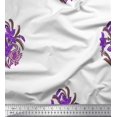 thumbnail image 1 of Soimoi Silk Fabric Leaves,Duck & Floral Block Printed Fabric 1 Yard 42 Inch Wide, 1 of 3