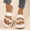 White, variant on Low Wedge Sandals for Women Summer Thick Sole Casual Toe Loose Cake Sandals For Women Beach Slippers Teva Sandals for Women on Clearance