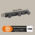 thumbnail image 1 of XYAIYT Wall Mounted Aluminum Coat Rack Multi Purpose Hooks for Entryway Bathroom Closet Easy Install Heavy Duty Stainless Steel Non Rust Space Saving Organizer, 1 of 2