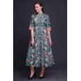 thumbnail image 4 of Bimba Robe Longue Décontractée d'Été Sans Manches à Fente avant Imprimée à Fleurs pour Femmes - Xxx-Grand, 4 of 5
