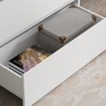 thumbnail image 2 of OXYLIFE Commode Blanche à 3 Tiroirs, Commode en Bois Armoire Verticale Organisateur de Rangement pour Chambre, Salon, Couloir, 2 of 5
