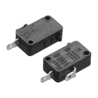 Uxcell Microwave Oven Door Switch Oven Micro Switch Replacement Parts For Microwave 2 Normally Open Black 2Pcs