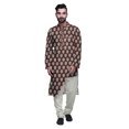thumbnail image 1 of Atasi Printed Long Asymmetric Kurta Pajama Set For Men Party Wear Clothing, 1 of 4