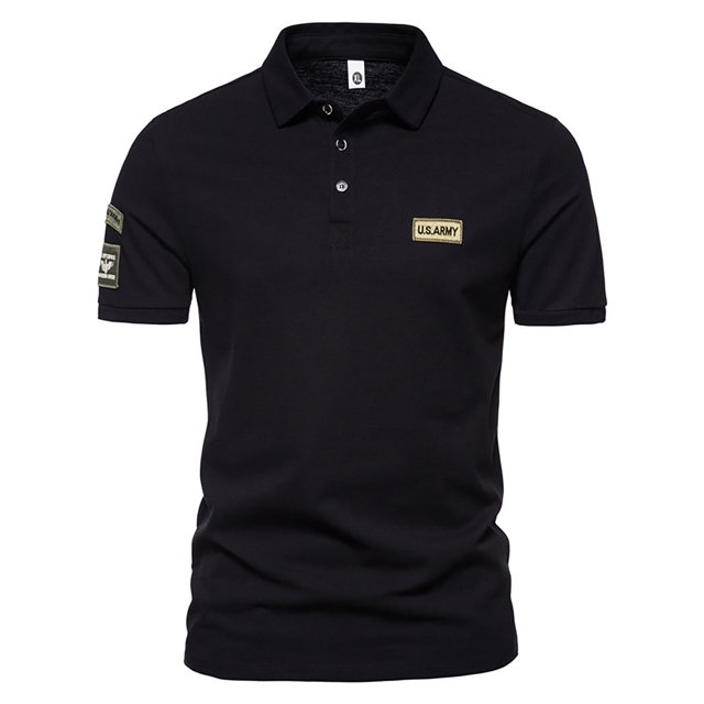 EGNMCR Chemise Blouse Homme à Manches Courtes Col Rabattu Unie à Boutons Hauts