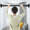 thumbnail image 1 of Birdeem Telescopic Tension Curtain Rod,Adjustable No Drill Shower Curtain Pole,Stainless Steel Tension Rod for Space Optimization,Bathroom Window Curtain Rod,Heavy Duty Drying Rack Replacement, 1 of 8