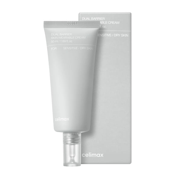 celimax Dual Barrier Skin Wearable Cream | Long Lasting Cream Face Moisturizer with Ceramides, Hyaluronic Acid, Moisturizing, Hydrating, Soothing, Repairing, Day & Night Cream, 50ml