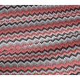 thumbnail image 5 of oneOone Jersey de Coton Rouge Pâle Tissu Chevron Matière de Robe Tissu Imprimé Tissu au Mètre 58 Pouces Wide-VF, 5 of 5
