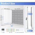 thumbnail image 2 of Fabric Bulletin Board Enclosed Wall-Mounted Display Case for Office Classroom Home x(xA), 2 of 9