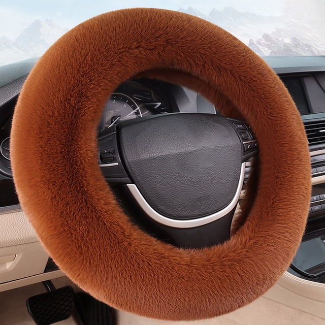 TIMIFIS Steering Wheel Covers Car Steering Wheel Cover with Soft Warm Non-Slip Car Decoration Car Wheel Protector Universal Fits 14-15 Inches Other Exterior Accessories