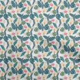 thumbnail image 1 of oneOone Polyester Spandex White Fabric Tropical Leaf Sewing Material Print Fabric By The Yard 56 Inch Wide, 1 of 5