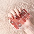 thumbnail image 4 of 1Set Gel Nail Stickers Full Nail Wraps Semi Cured Gel Nail Polish Strips Glit UK, 4 of 9