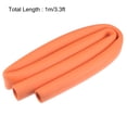 thumbnail image 2 of Uxcell Foam Tubing for Handle Grip Support 33mm ID 45mm OD 3.3ft Length Orange, 2 of 6