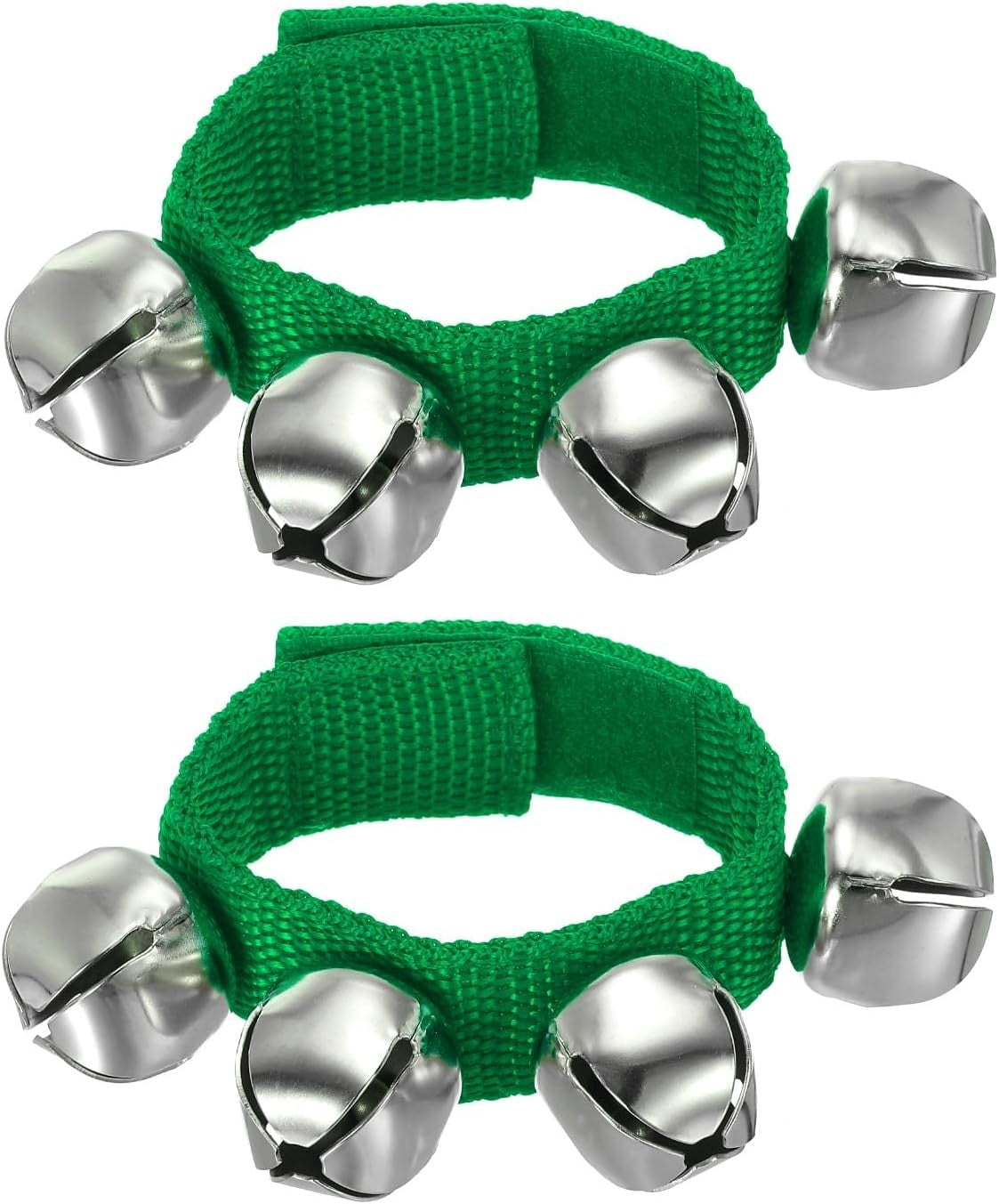 Chmadoxn Tools&Home Improvement 2pcs Wrist Bells Jingle Bells Ankle Bells Wrist Bells Bracelet Percussion Instruments Musical 4 Bells For Party Christmas Wrist bell