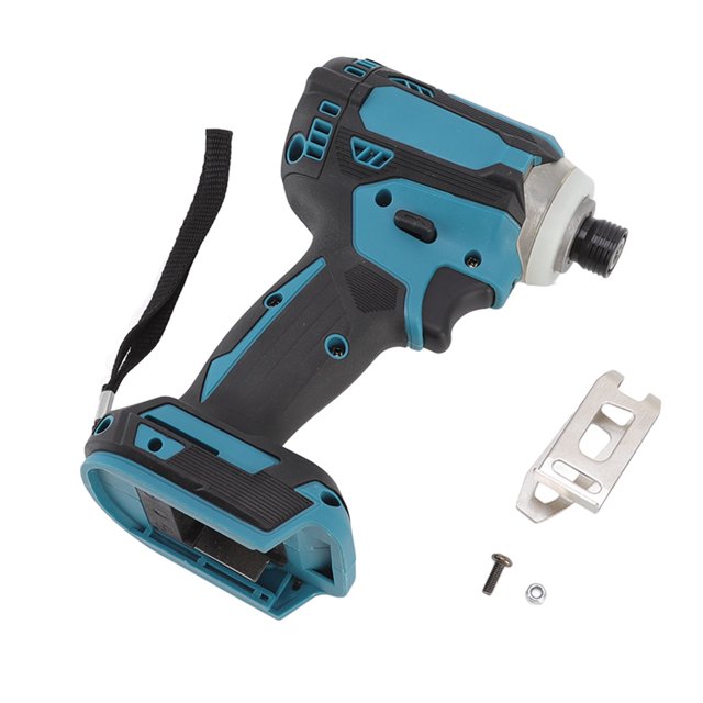 Portable Impact Drill Kit, Double Bearing 3 Electrical Display Modes High Concentricity Lithium Ion Brushless Impact Driver for Home Decoration