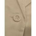 thumbnail image 4 of Innerwin Blazers Solid Color Women Cardigan Jacket Work Shawl Neck Slim Fit Business Jackets Khaki L, 4 of 6