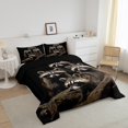 thumbnail image 3 of Erosebridal Kawaii Raccoon Comforter Sets Full Size, Brown Comforters & Duvets, Rustic Animal Decor, Reversible 3 Pieces, 3 of 7