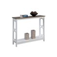 thumbnail image 3 of Convenience Concepts Omega Console Table in White and Driftwood Brown Wood, 3 of 3