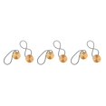 thumbnail image 1 of yingyy 1/2/3/5 2 Pièces Rideau Tieback Ronde Polyester Remplacement Simple Style Ménage Cuisine Parasol Drapé Fixation Fixation Or 3PCS, 1 of 6