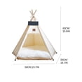 thumbnail image 3 of Dog Tent Bed The Tent Wastable Tent Is Equipped with Dog Hole and Folding Pet Tent Furniture Dog Tents for Small Dogs, 3 of 5