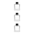 thumbnail image 3 of kurtrusly 1/2/3/5 Empty Square Glass Diffuser For Fragrance - Thickened Bottom Anti-Slide With Excellent 200ml 3PCS, 3 of 6