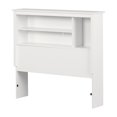 thumbnail image 2 of South Shore Vito Twin Bookcase Headboard with Storage, in Pure White, 2 of 13