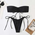 thumbnail image 5 of CEHVOM Ladies Tube Top Split Bikini With Chest Pad Without Underwire, 5 of 5