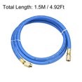 thumbnail image 2 of Unique Bargains 1.5m 1/4 SAE Thread 500PSI Refrigeration Tube Charging Hose Tube Blue, 2 of 4