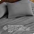 thumbnail image 3 of Bare Home Organic Percale Sheet Set - 300 Thread Count - 100% Organic Cotton - Twin XL, Gray, 3 of 7