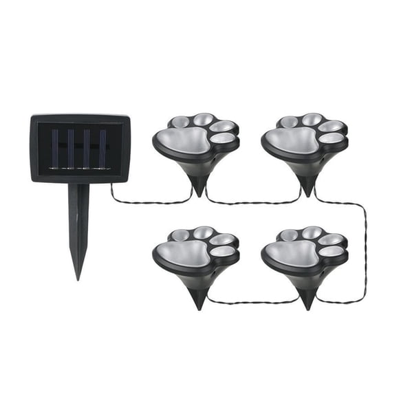 Binwennn Projecteur Intérieur Plafonniers Intérieur Rechargeable Extérieur Solaire Chat Cl Aw la Wn Lumière Led Étanche Décoration de Jardin Lumière Souterraine 4 Pcs