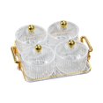 thumbnail image 1 of fastboy Fruit Snacks Serving Platter Serving Bowls Storage Container for Wedding Amber 6 Bowls Clear 4 Bowls, 1 of 1