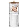 thumbnail image 1 of TIELUTT Support de Tampons avec Couvercle Distributeur en Acrylique Q Embout Organisateur Alimentaire pour Réfrigérateur Rangement Transparent pour Placard Contenants Alimentaires Transparents avec Couvercles Idées de Rangement de Cuisine Canisters de Rangement pour Garde-Manger, 1 of 7