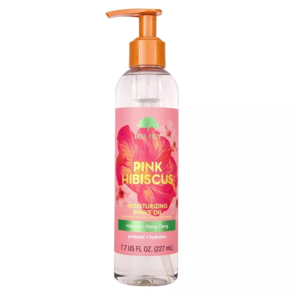 Tree Hut Bare Huile à Raser Hydratante, Hibiscus Rose, 7,7 fl oz
