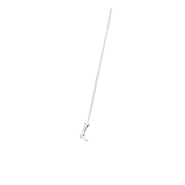 EGNMCR Shiny Alphabet Earrings,26-letter Simples Bark Design Ear Chain Auricular chain