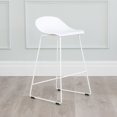 thumbnail image 3 of Tabouret de Comptoir Escape à Base Moderne en Plastique et Métal de Qualité Contractuelle (Ensemble de 2), 3 of 4