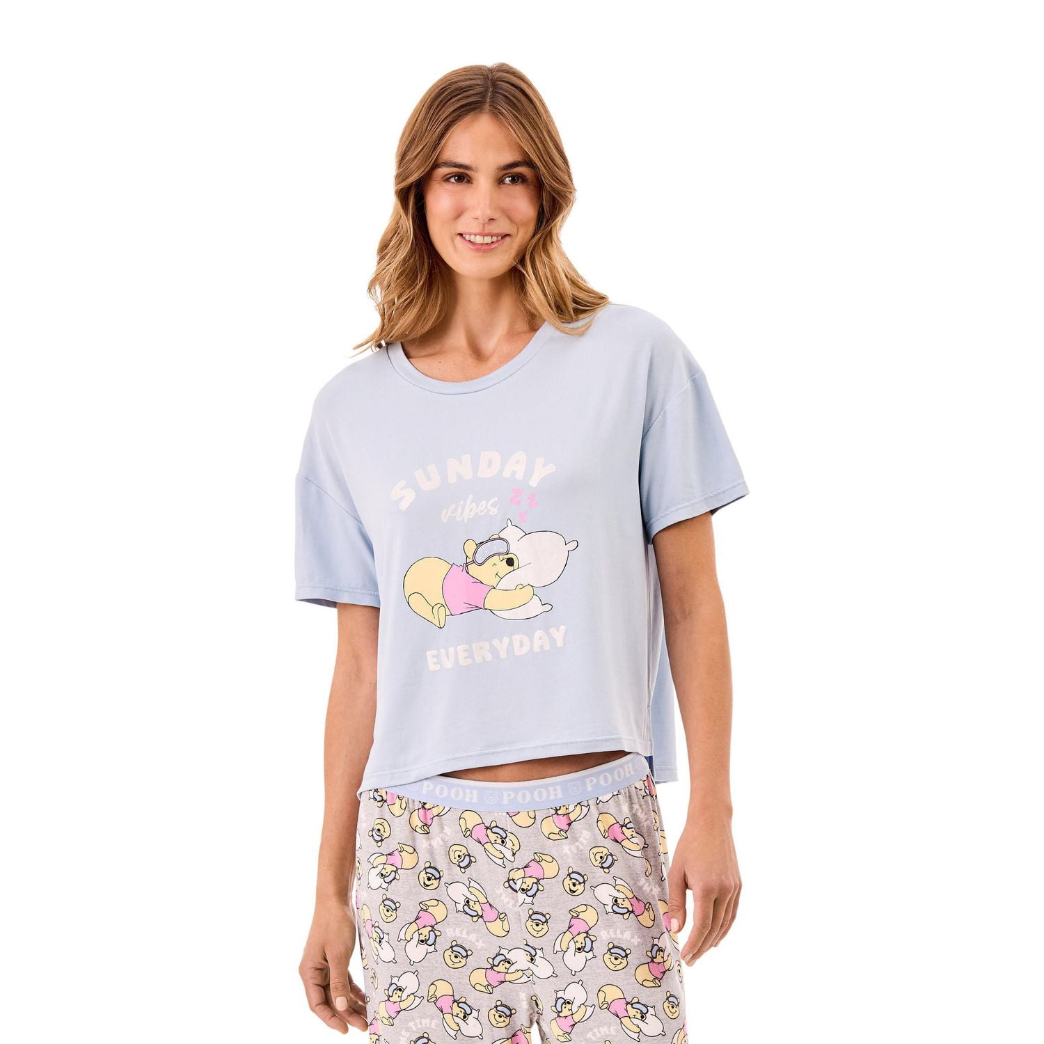 Disney Winnie the Pooh Women’s “Sunday Vibes Everyday” Sleep Shirt