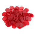 thumbnail image 1 of 100x Jetons de Jeu à Baril Impression Puce Concave, 1 of 8