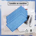 thumbnail image 4 of SMihono Organisateurs de Salle de Bain et de Garde-Robe 6 Pcs Lingettes Réutilisables pour WetJet Bois Bleu Lingettes de Recharge pour Étagère à Chaussures et Rangement, 4 of 5