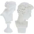 thumbnail image 4 of MasteelfCA 2pcs Mini Greek Bust Statues Adornment Decorative Resin Crafts Resin Sculpture, 4 of 8