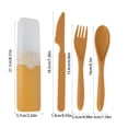 thumbnail image 3 of Chmadoxn Kitchen Gadgets, Kitchen Accessories, Kitchen Utensils, Kitchen Tool Straw Plastic Knife Fork And Spoon Tableware Set Artificial knife cutlery, 3 of 6