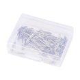 thumbnail image 1 of MasteelfCA 100pcs 27mm Wig Making Set Stainless Steel Wig T with Plastic Box for Wigs Sewing Blocking and Knitting, 1 of 5