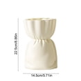 thumbnail image 3 of Weloille Large Plastic Vase 1 Piece, Modern Artistic Decorative Flower Container, Shatterproof Sturdy Ornament, for Wedding Centerpieces, Dining Table, Living Room and Office Decor, 3 of 7